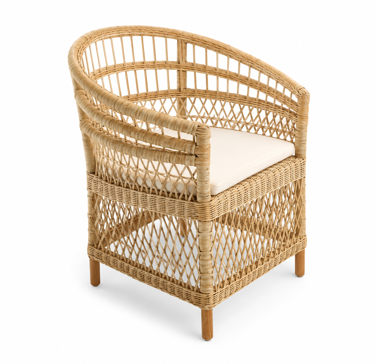 MILA RATTAN ARM CHAIR